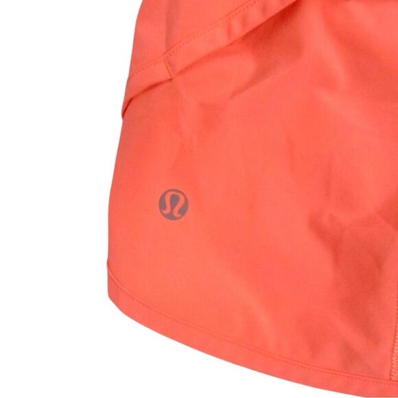Lululemon Run: Speed Short *Block-It Pocket Grapefruit/Heathered Black | Size 6 - Picture 7 of 14